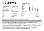 Предварительный просмотр 1 страницы Lumme LU-FN100 User Manual