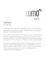 Preview for 2 page of Lumo back Quick Manual