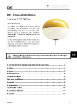 Предварительный просмотр 2 страницы Lumoon Group Lumoon 75.000 lm User Manual