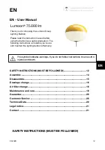 Предварительный просмотр 12 страницы Lumoon Group Lumoon 75.000 lm User Manual