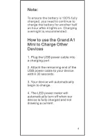 Preview for 5 page of Lumsing Grand A1 Mini User Manual