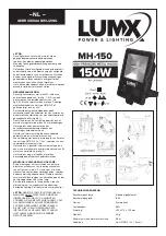 Preview for 1 page of LumX MH-150 Instruction Manual