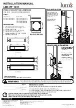 Предварительный просмотр 1 страницы lumz LED PT 1011 Installation Manual