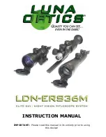 Preview for 1 page of LUNA OPTICS LDN-ERS36M Instruction Manual