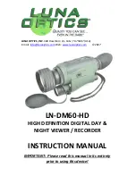 LUNA OPTICS LN-DM60-HD Instruction Manual preview