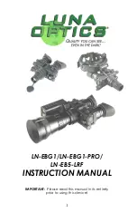 Preview for 1 page of LUNA OPTICS LN-EB5-LRF Instruction Manual