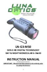 LUNA OPTICS LN-G3-M50 Instruction Manual preview