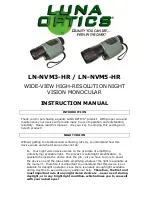 LUNA OPTICS LN-NVM5-HR Instruction Manual preview