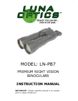 Preview for 1 page of LUNA OPTICS LN-PB7 Instruction Manual