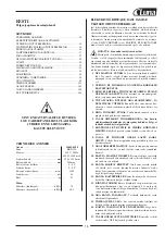 Предварительный просмотр 17 страницы Luna 20645-0108 Original Instructions Manual