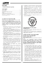 Preview for 34 page of Luna 20960-0105 Original Instructions Manual