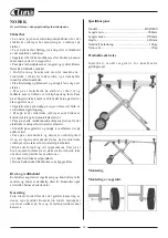 Предварительный просмотр 22 страницы Luna BSB 2600 Manual