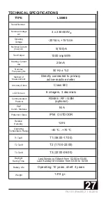 Preview for 27 page of Luna LSM Series Maintenance And User Manual