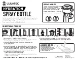 Lunatec Hydration spray bottle Manual предпросмотр