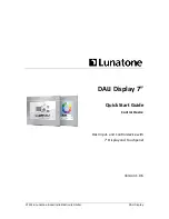 Preview for 1 page of LUNATONE DALI Quick Start Manual