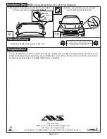 Предварительный просмотр 3 страницы Lund AVS Bugflector Installation Instructions Manual