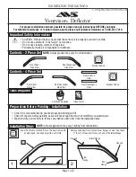 Lund AVS Ventvisor Installation Instructions Manual предпросмотр