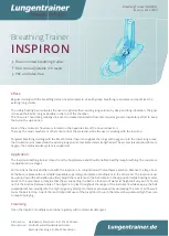 Предварительный просмотр 2 страницы Lungentrainer INSPIRON Quick Start Manual