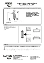 Предварительный просмотр 1 страницы Lunos 9/IBE Installation Manual