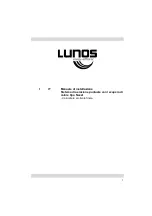 Preview for 1 page of Lunos Nexxt Installation Manual