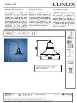 Lunux Classica 028 Mounting Instructions предпросмотр