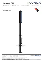 Предварительный просмотр 1 страницы Lunux Horizonte 7020 Instruction Manual