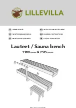 Предварительный просмотр 1 страницы Luoman LILLEVILLA Sauna bench 1900 mm Assembly Instructions Manual