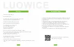 Предварительный просмотр 2 страницы Luowice LWS User Manual