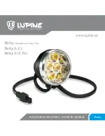 Lupine Betty X Pro Owner'S Manual preview