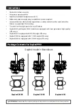 Preview for 3 page of Lupo DAYLED 1000 PRO User Manual