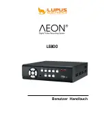 Предварительный просмотр 1 страницы Lupus Electronics AEON LE800 User Manual