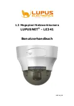 Предварительный просмотр 1 страницы Lupus Electronics LUPUSNET LE341 Manual