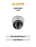 Preview for 1 page of Lupus GEODOME LE335 User Manual