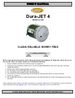 Luraco Dura-JET 4 User Manual preview