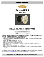 Предварительный просмотр 1 страницы Luraco Dura-JET I User Manual