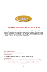 Preview for 2 page of Luraco PRO-40K User Manual