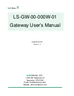 Предварительный просмотр 1 страницы lushSensor LS-GW-00-000W-01 User Manual