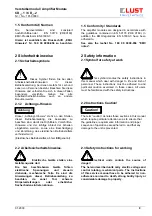 Предварительный просмотр 9 страницы Lust CD 003.1 Service Instructions Manual