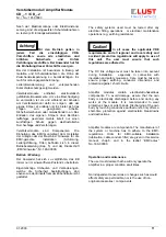 Предварительный просмотр 11 страницы Lust CD 003.1 Service Instructions Manual