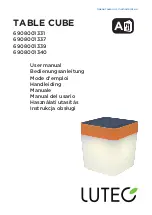 LUTEC TABLE CUBE 6908001331 User Manual preview