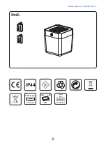 Preview for 2 page of LUTEC TABLE CUBE 6908001331 User Manual