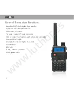 Предварительный просмотр 4 страницы Luthor TL 22 User Manual