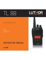 Предварительный просмотр 1 страницы Luthor TL 88 Instruction Manual