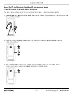 Предварительный просмотр 17 страницы Lutron Electronics C-L User Manual