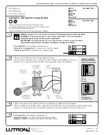 Preview for 1 page of Lutron Electronics CAR-15 Quick Start Manual