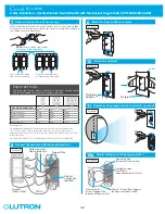 Preview for 42 page of Lutron Electronics Caseta Pico PD-6WCL Installation Manual