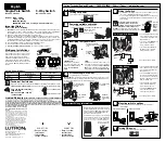 Lutron Electronics DL-1PSL Manual preview