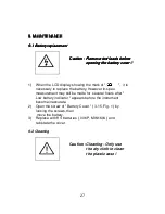 Preview for 31 page of Lutron Electronics DM-9962SD Operation Manual