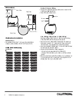 Предварительный просмотр 2 страницы Lutron Electronics Grafik 5000 Installation Instructions Manual