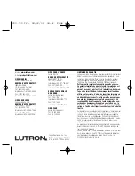 Preview for 24 page of Lutron Electronics Grafik Eye ELVI Installation Instructions Manual